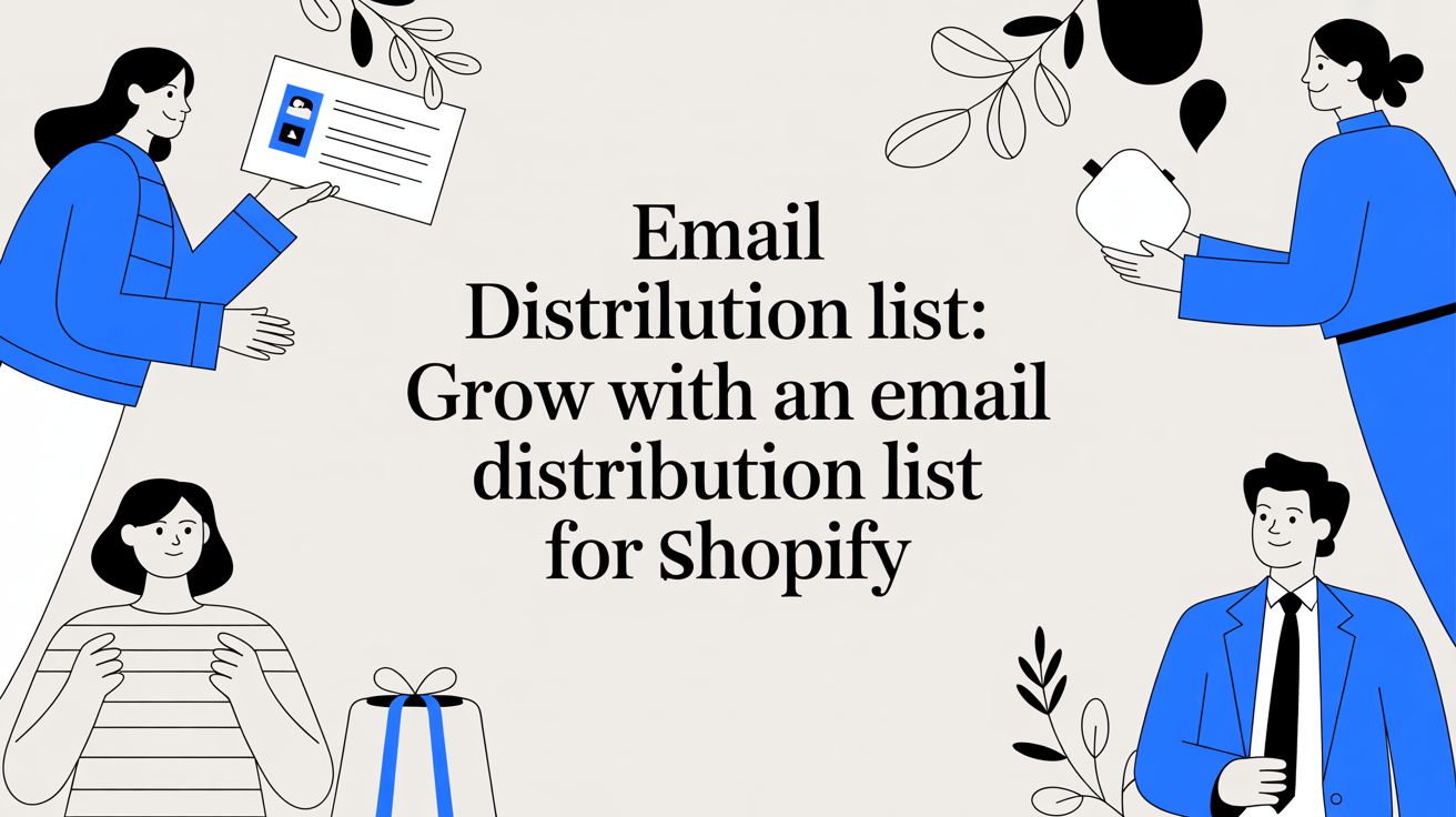 Email Distribution List: Grow with an email distribution list for Shopify